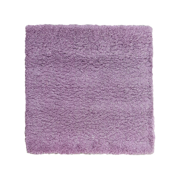 Tappeto a pelo lungo rosa 100x100cm