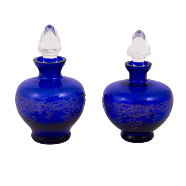 Coppia bottigliette blu