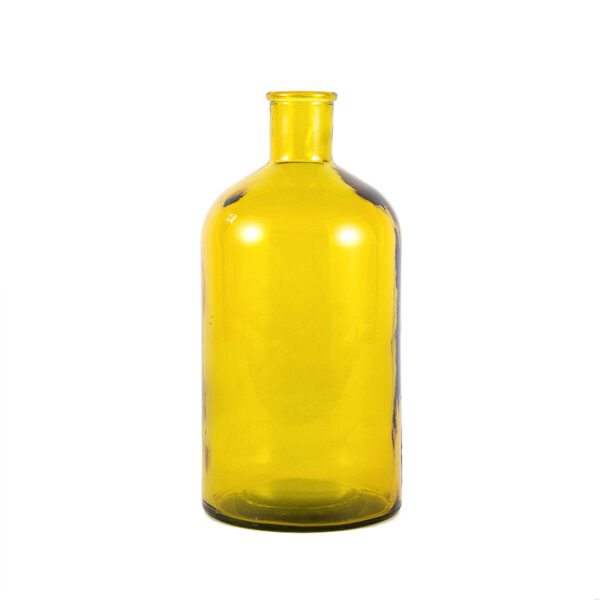 Bottiglia di vetro giallo