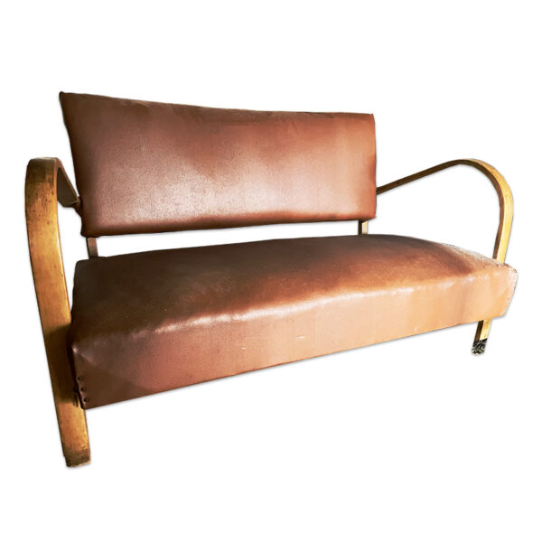 Divanetto vintage marrone scuro