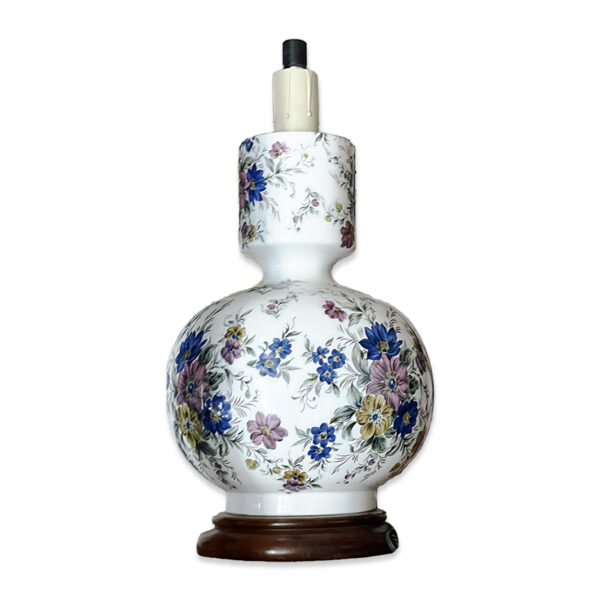 Lampada in ceramica a fiori