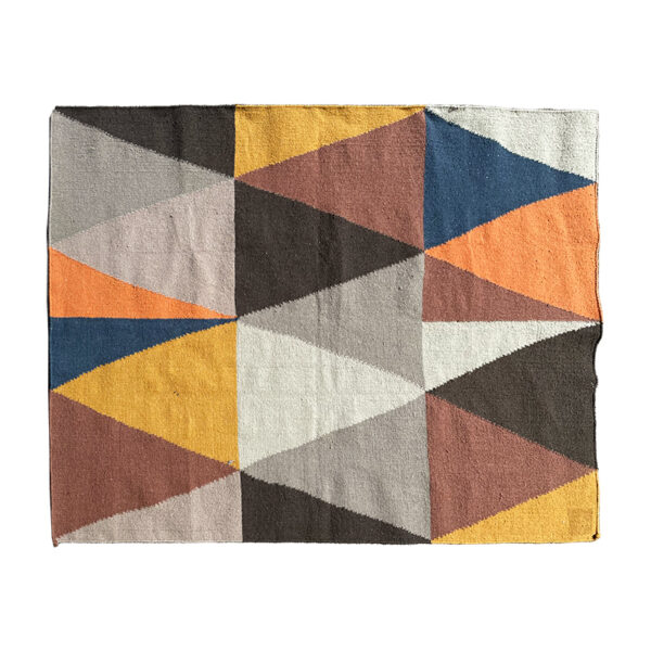 Tappeto multicolore in lana 140x200cm
