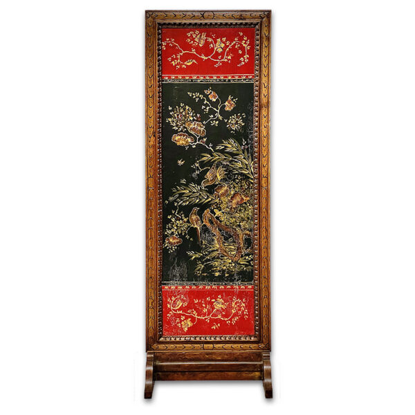 Separé con decorazioni "Chinoiserie" H158x54cm
