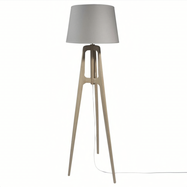 Piantana su treppiede in legno