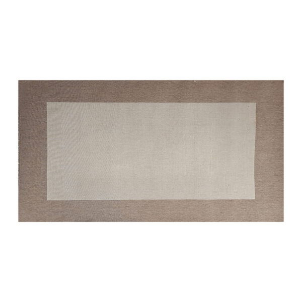 Tappeto beige con bordo marrone 240x169cm