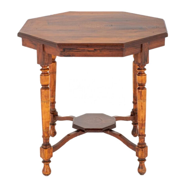 Tavolino in legno ottagonale
