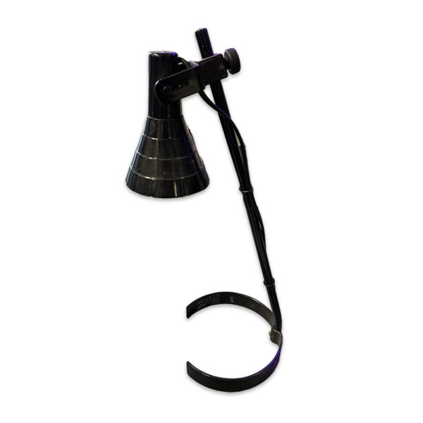 Lampada da scrivania nera piccola in plastica