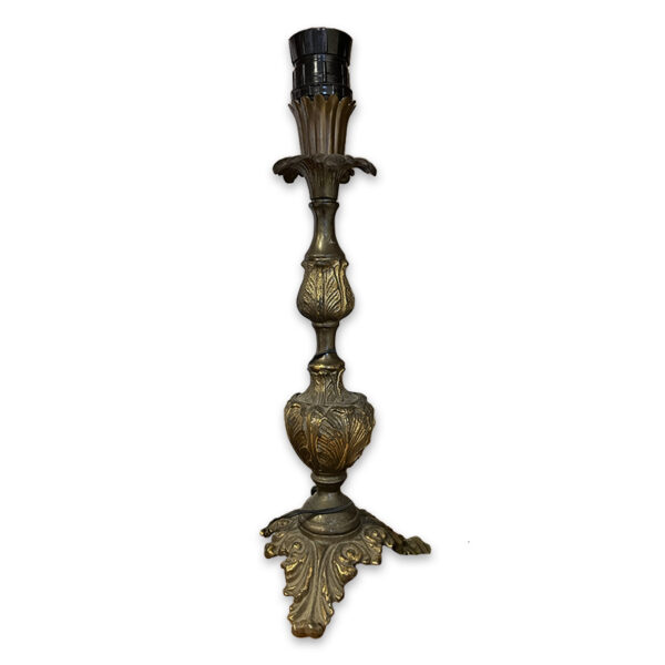 Lampada da tavolo antica in ottone