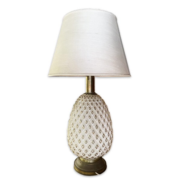 Lampada da tavolo ananas in porcellana