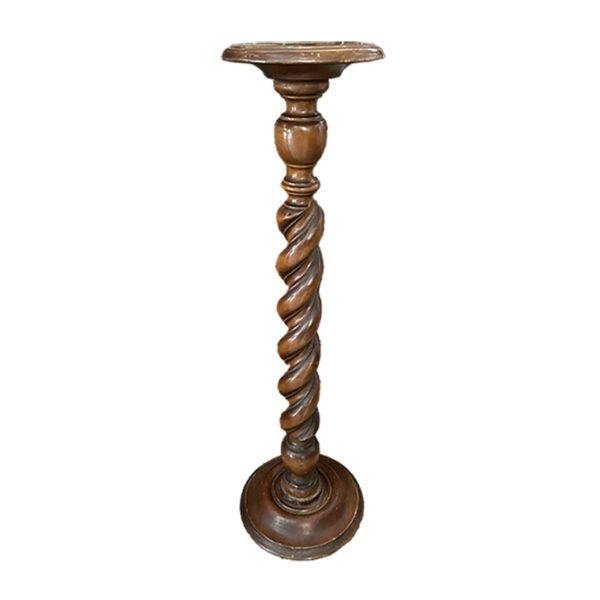 Colonnina a tortiglione in legno classica H96cm