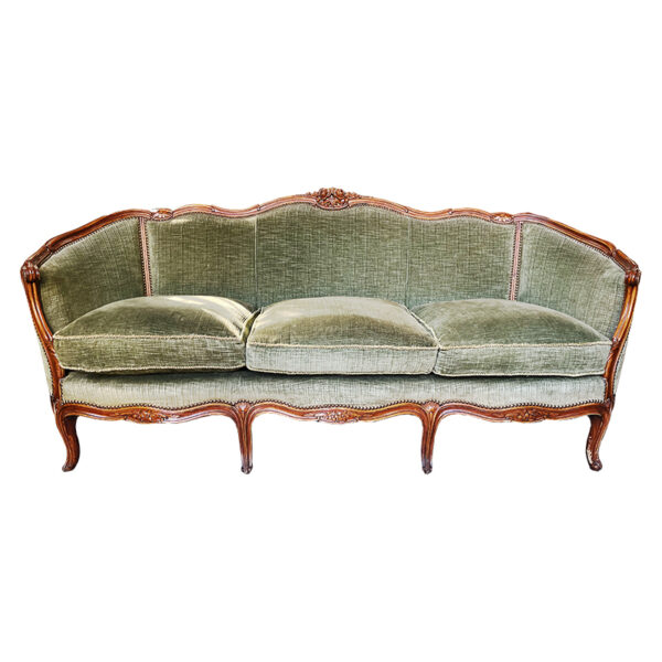 Salotto stile Luigi Filippo anni '50 verde - immagine 3