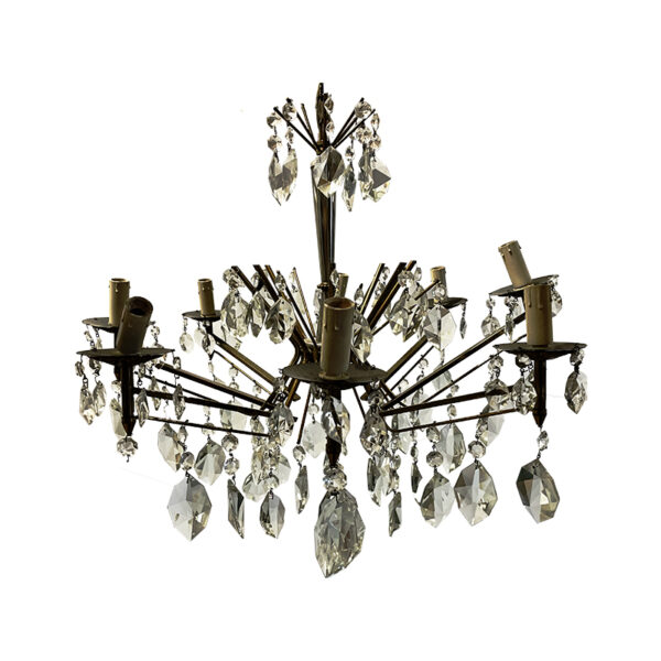 Lampadario anni '80 stilnovo a gocce