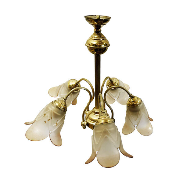 Lampadario classico in ottone