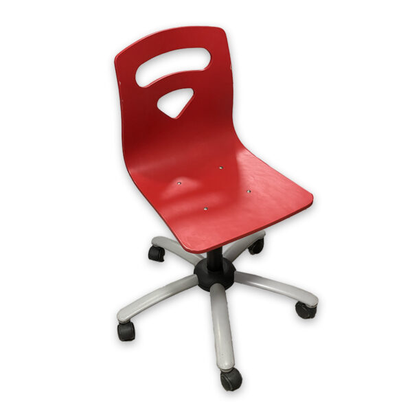 Sedia da scrivania contemporanea rossa