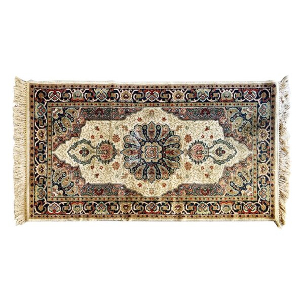 Tappeto persiano rosso, baige, ocra 90x170cm