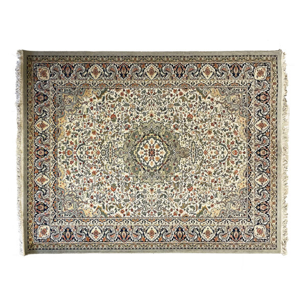 Tappeto persiano verde acqua, ocra e verde oliva 170x240cm