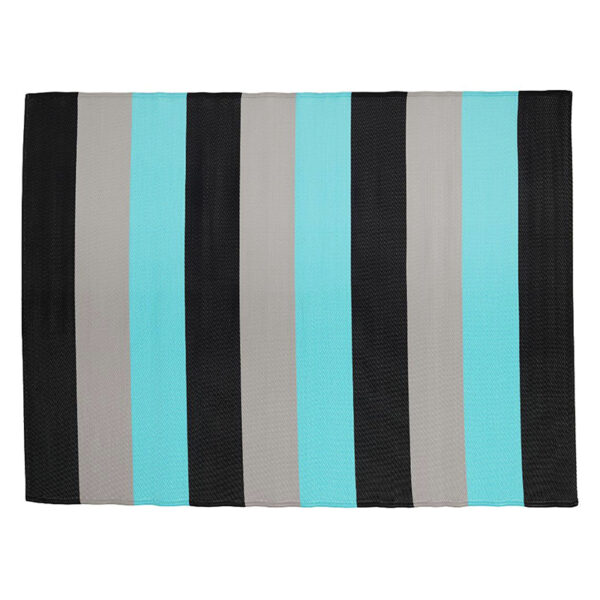 Tappeto Ikea Sommer celeste, nero e grigio 240x180cm