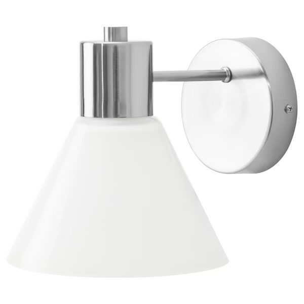 Applique Flugbo Ikea in acciaio bianca