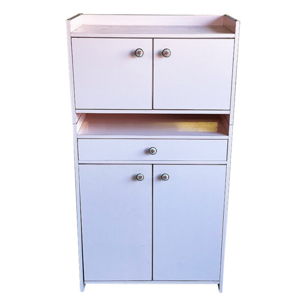 Mobiletto da bagno/cameretta rosa antico laccato 61x32x122cm