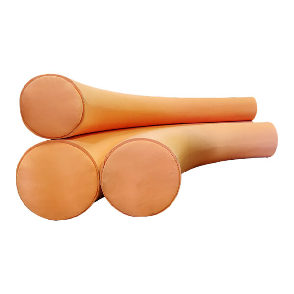 Divano da studio tubolare arancione - immagine 2