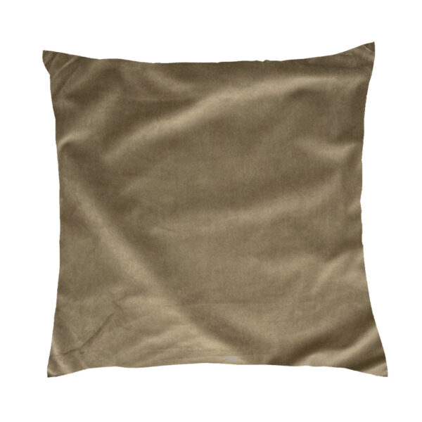 Cuscino velluto beige scuro