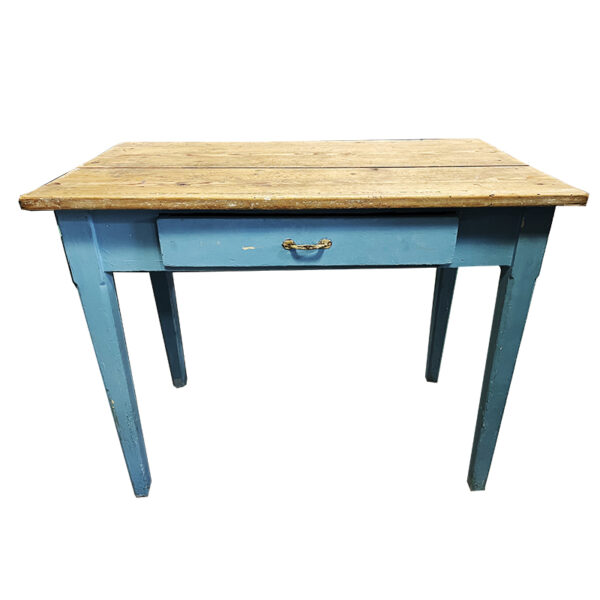 Tavolo country azzurro 55x100cm