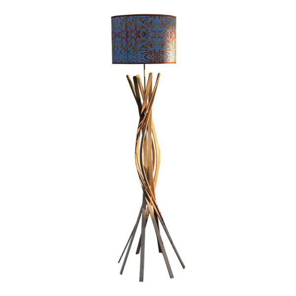 Lampada in doghe piegate