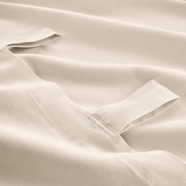 Tende semicoprenti bianche con fettuccia H280x140cm - immagine 2