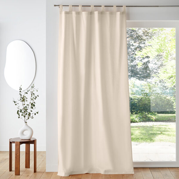 Tende semicoprenti bianche con fettuccia H280x140cm
