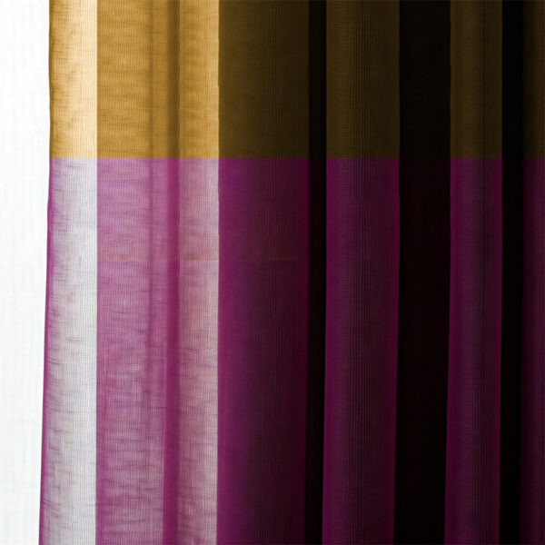 Tenda filtrante viola e oro poliestere H280x140cm
