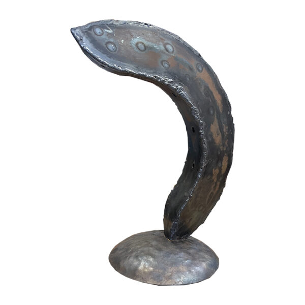 Lampada in ferro artigianale "Cornetta"