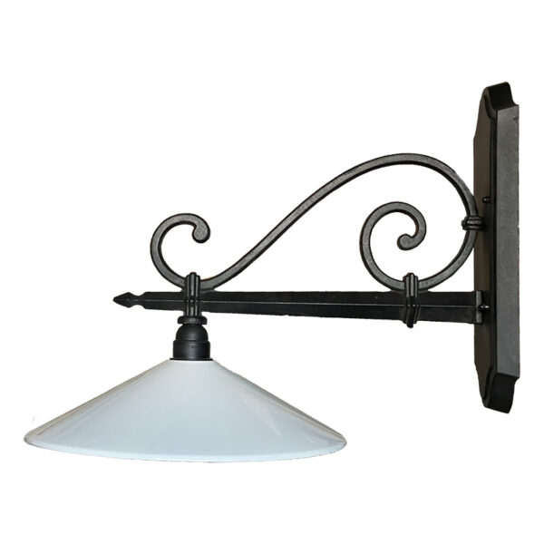 Applique classica in ferro nera L50xH40cm