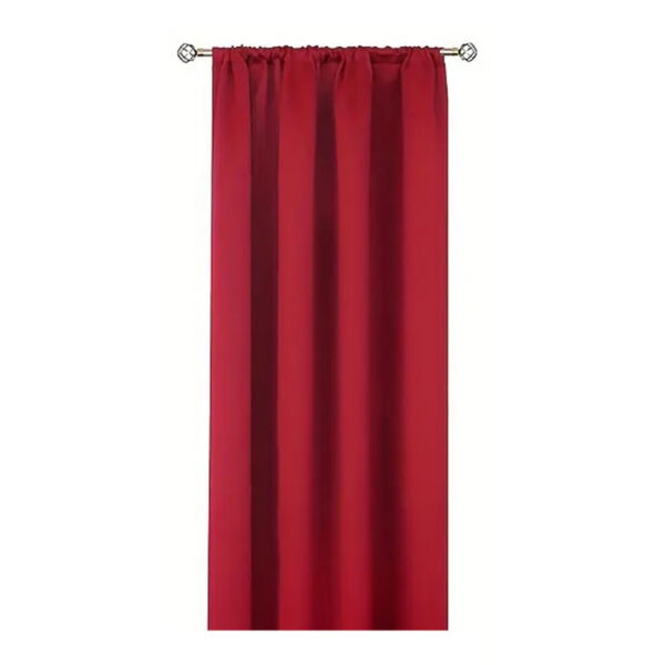 Tendine rosse natalizie tinta unita corte H100x50cm