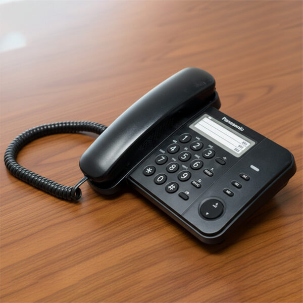 Telefono Panasonic nero anni 2000