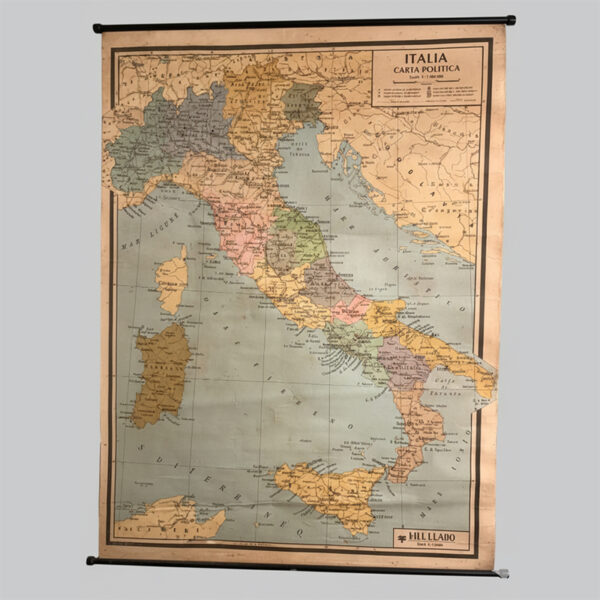 Cartina Italia vintage